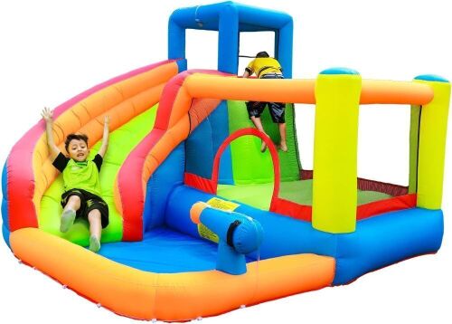 Doctor Dolphin Inflatable Bounce House with Slide - Lot 18