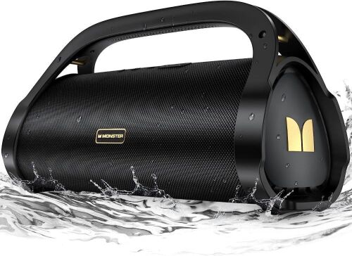 Monster Adventurer Max Portable Bluetooth Speaker, IPX7 Waterproof Wireless Speaker with Double Subwoofer Rich Bass, 60W  - Lot 61