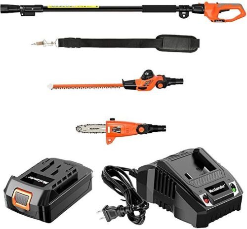 MAXLANDER 20V Electric 2 in 1 Pole Saw & Hedge Trimmer - Lot 69