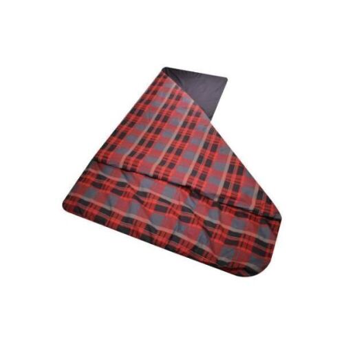 Disc-O-Bed Duvalay with Luxury Memory Foam Sleeping Bag & Duvet, Lumberjack, Large - Lot 67