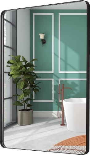 FRALIMK Bathroom Mirror for Wall Rectangle Bathroom Vanity Mirror 24x36 in Rectangular Wall Hanging Mirrors for Bathroom,  - Lot 71