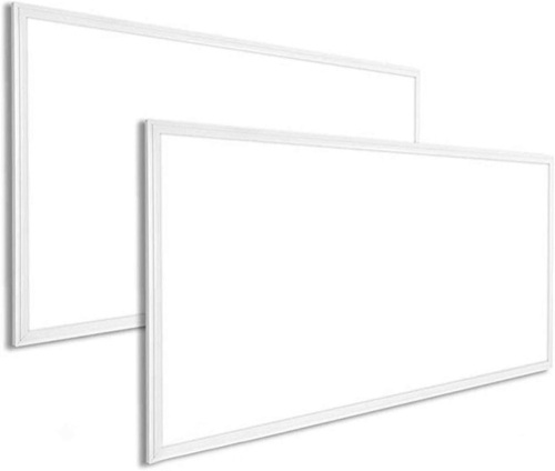 AKT LIGHTING 2x4 FT LED Panel Light - DLC & UL, 50W Dimmable 0-10V, 5000 LM, CRI 80+, 5000K Daylight White Light Flat Panel Light Fixture, Dustproof Back-Lit Drop Ultra Thin Drop (2 Pack) - Lot 76