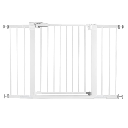 BABELIO Metal Baby Gate Dog Gate 29-48 Inch Extra Wide Pet Gate for Stairs & Doorways, Pressure Mounted Walk Thru Child Gate with Door - Lot 139