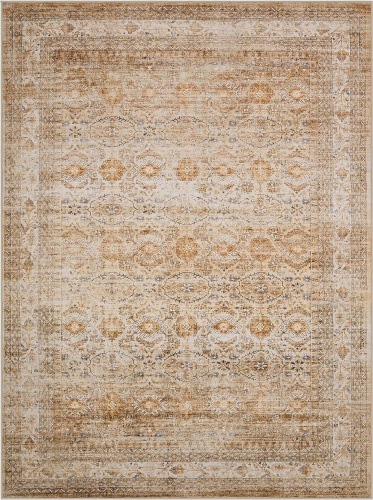 Area Rug 9x12 Living Room: Soft Large Washable Rugs with Non-Slip Rubber Backing Stain Resistant Modern Indoor Boho Vintage Carpet for Bedroom Dining Nursery Room Home Office (Beige) - Lot 175A