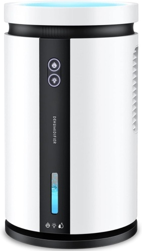 SEAVON 85oz Dehumidifiers for Home - 700 sq ft Dehumidifier for Bedroom Bathroom Basements Closet RV with 2 Working Modes, Quiet Portable Small Auto-off Dehumidifiers with Funny 7 Colors Light - Lot 177A