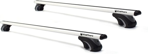  StayThere Roof Rack Crossbars, 56'' Aero Aluminum Roof Rack Cross Bars Raised Side Rail Gap Needed - 200 lbs Load Capacity - Lot 812