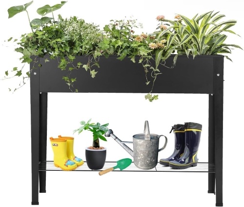 Piksedo Raised Garden Bed Black - Lot 829