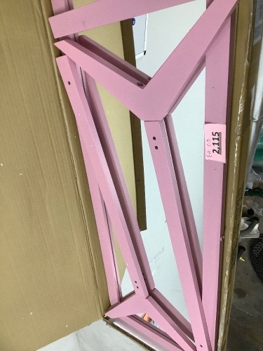 Pink Floor Stand Mirror - Lot 2115