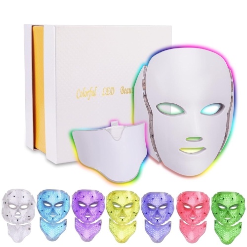 7 Colors Light Portable Face & Neck M -ask Machine for Home Use | 7 Colors - Lot 3335