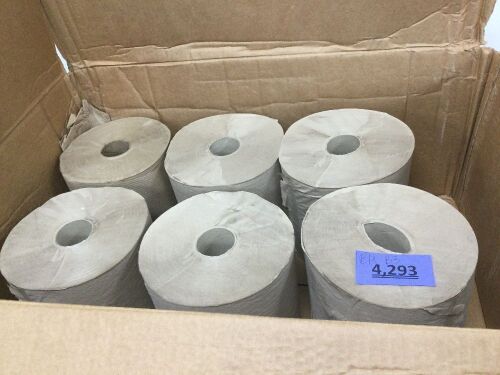 6 Rolls of Hard Wound Towels Repackaged - Lot 4293