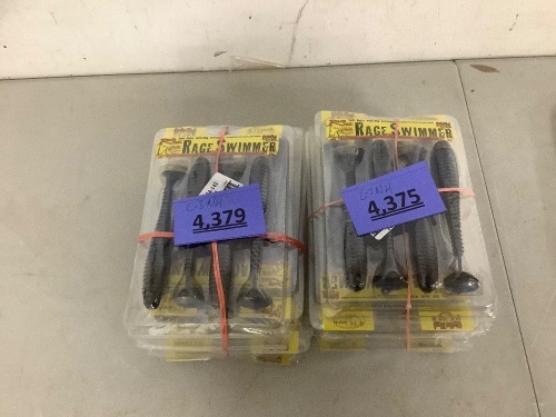 Strike King Rage Swimmer 6 Set 4 Pack - Lot 4375