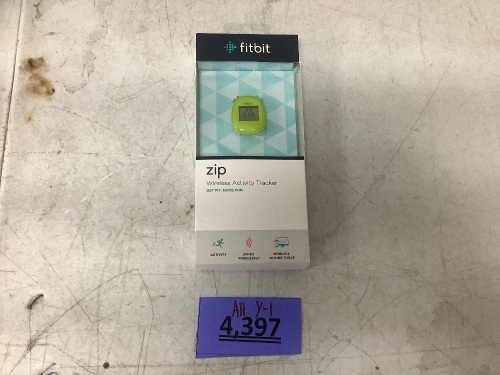 Green FitBit Tracker Zip - Lot 4397