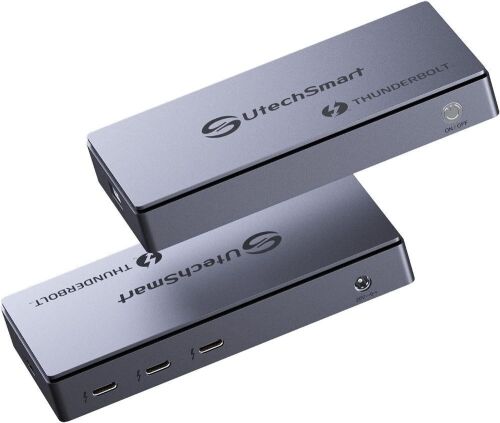 UtechSmart Thunderbolt 4 Dock Mini, Thunderbolt 4 hub for Single 8K Display, Dual 4K@60Hz, 3*Thunderbolt 4/USB 4 for 40Gbps Data Transfer, USB 3.1 Gen 2, 120W DC Adapter Included,MST for Windows&macOS - Lot 4482