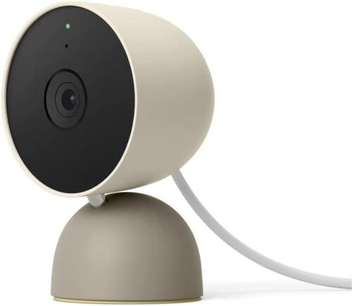 Google Nest Security Cam (Wired) - 2nd Generation - Linen, 1080p, Motion Only - Lot 4487