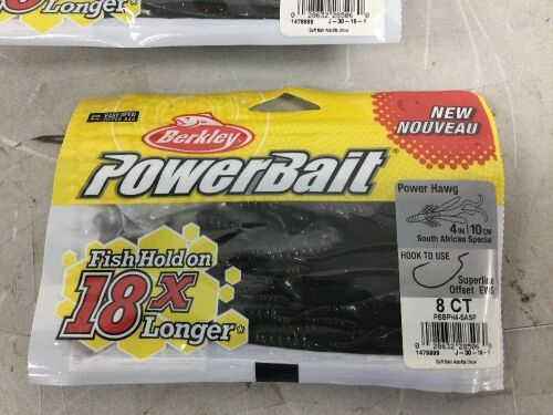Set of 6 Power Bait Bunker Hawg - Lot 4645