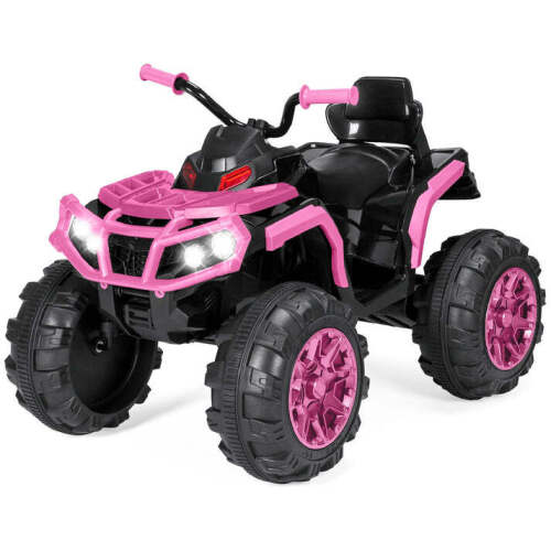 12V Kids Ride-On 4-Wheeler Quad ATV Car w/ 3.7mph Max, Bluetooth, Headlights - Lot 4623