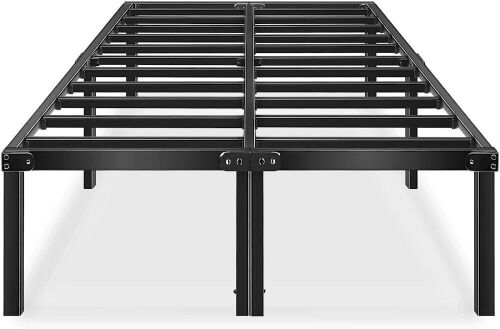 HAAGEEP 18 Inch Full Size Metal Platform Bedframe  - Lot 320