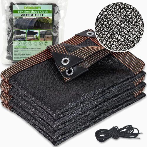 Lot of (2) Remiway Garden Shade Cloth 10' x 20', 55% Shading Rate  - Lot 328