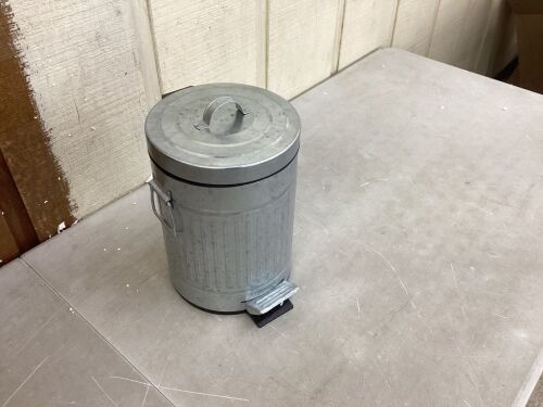 Galvanized 5L Waste Bin  - Lot 533