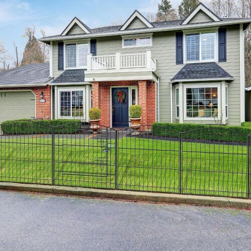 INJOPEXI Garden Fence 12 Panels 23.6ft (L)×24in (H) - Lot 538