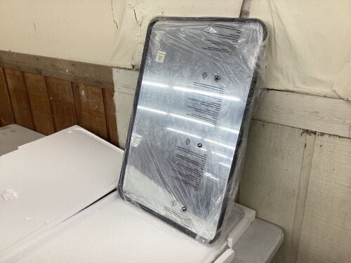 Black Wall Mirror 24" x 36" - Lot 554