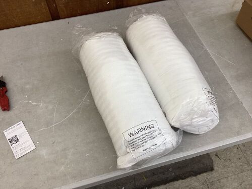 Lot of (2) Down Alternative Pillows  - Lot 569