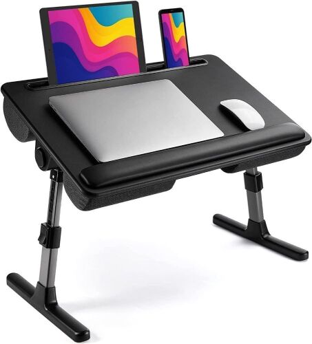 HUANUO Foldable Laptop Lap Desk with Height Adjustment & 35° Adjustable Tilt Angle - Lot 589