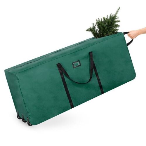 Rolling Duffle Storage Bag for 9ft Christmas Tree w/ Wheels, Handle  - Lot 689