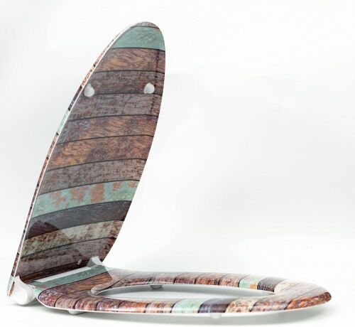 Musesh Elongated Toilet Seat with Soft Close - Lot 723