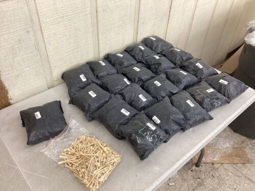 Lot of (22) Bags of Wooden Golf Tees - Lot 590