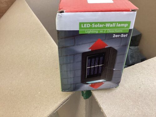 Lot of (29) LED Solar Wall Lamp - Lot 516
