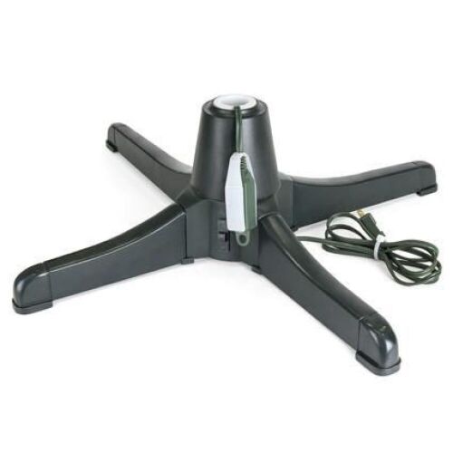 360-Degree Rotating Christmas Tree Stand w/ 3 Settings, 3 Outlets  - Lot 634