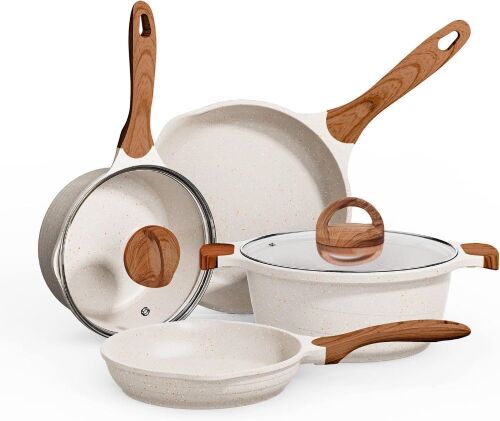 JEETEE Nonstick Aluminum Cookware Set - Lot 97