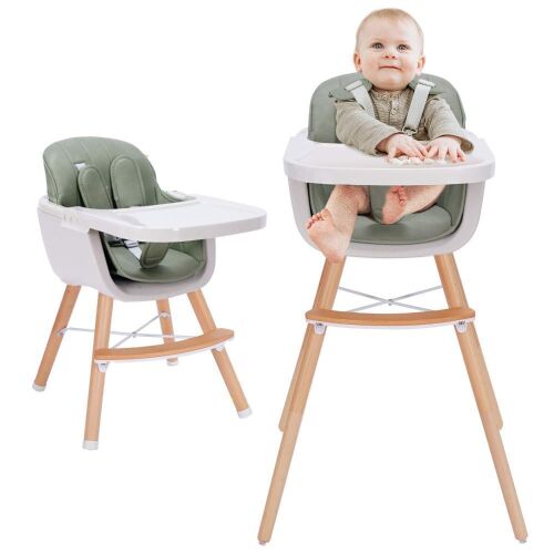 3-in-1 Wooden High Chair  - Lot 648