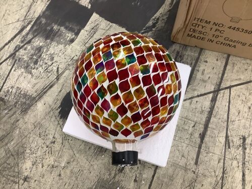 10" Gazing Ball  - Lot 653