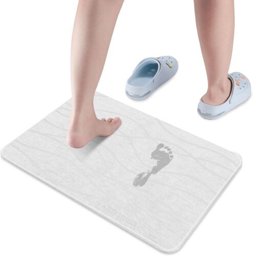 Diatomaceous Earth Stone Bath Mat 23.5 x 15 in - Lot 392