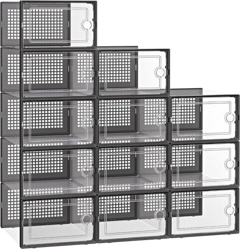 Kuject Shoe Organizer Storage Boxes, 12 Pack - Lot 397