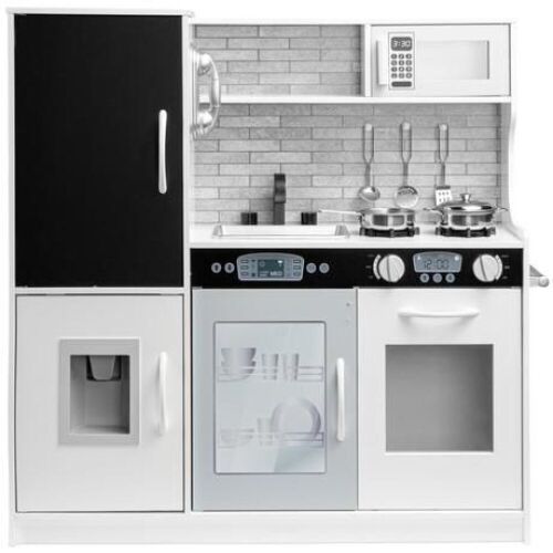 Pretend Play Kitchen Wooden Toy Set for Kids with 11 Accessories  - Lot 154
