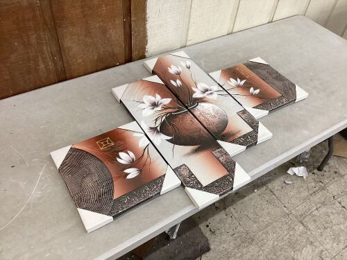4 Panel Wall Art  - Lot 612