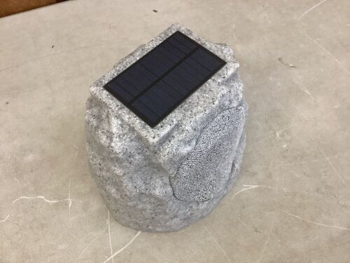 Solar Outdoor Rock Speaker  - Lot 615
