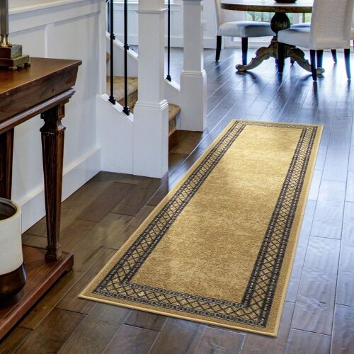 Antep Rugs Alfombras Modern Bordered Runner Rug, 2' x 10'  - Lot 444