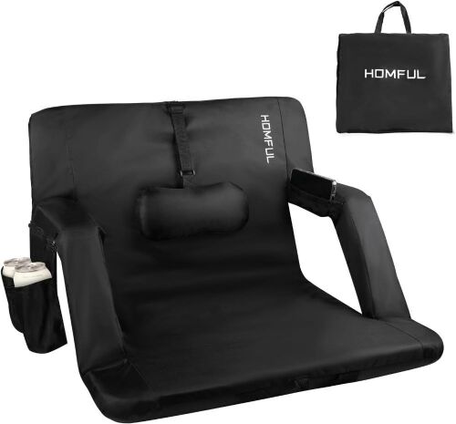 HOMFUL Wide 25'' Stadium Seat for Bleachers with Lumbar and Back Support - Lot 425