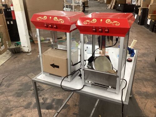 Lot of (2) Popcorn Machines - Both Missing Front Glass  - Lot 21
