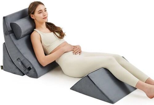 Homemate 4pcs Orthopedic Bed Wedge Pillow Set  - Lot 106