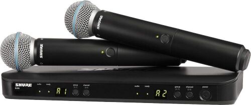 Shure Dual-Channel Wireless Handheld Microphone System with Two Handheld Mics - Lot 67