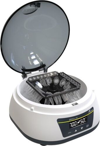 LABFISH Mini Centrifuge LCD Speed Adjustable 1000-7000 RPM, Max 3286 x g RCF - Lot 51