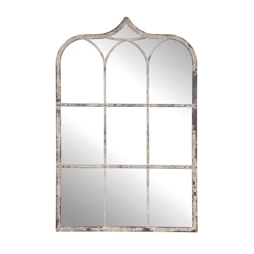 Creative Co-op - Distressed Metal Framed Wall Mirror 72" - Lot 47