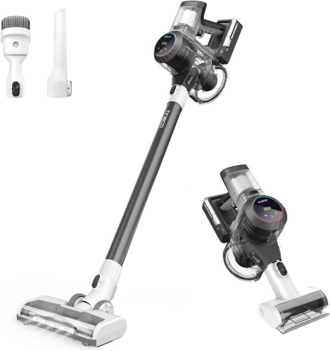 Tineco Pure ONE S11 Cordless Vacuum Cleaner, Smart Stick Handheld Vacuum Strong Suction & Lightweight, Cordless Handheld Vacuum Deep Clean Hair, Hard Floor, Carpet, Car (Pure ONE S11 Grey) - Lot 60