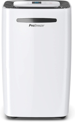 Pro Breeze 50 Pint Dehumidifier - 3,500 4,000 Sq Ft Dehumidifiers for Home Large Room Basements with Humidity Sensor, Auto Shut Off, Continuous Drainage Hose, Removes Moisture, Ideal for Basement - Lot 193