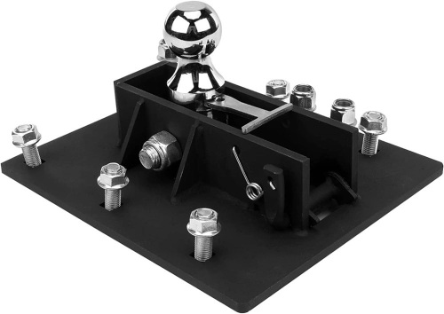 Over-Bed Folding Ball Gooseneck Hitch 61052 with 2-5/16-Inch Ball Steel Black Compatible with Ford/Dodge/GMC/Chevrolet 1980-2019 - Lot 194